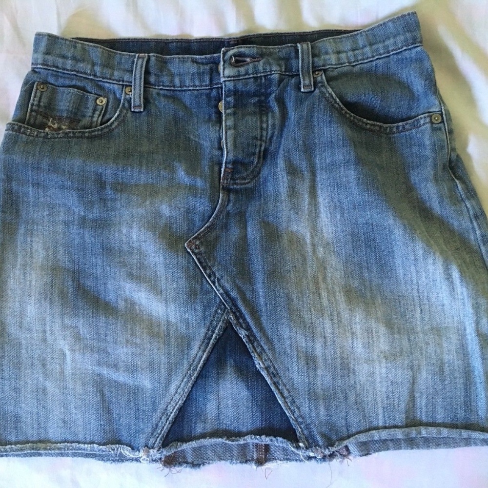 Polo Jeans Co. Reconstructed Denim Skirt